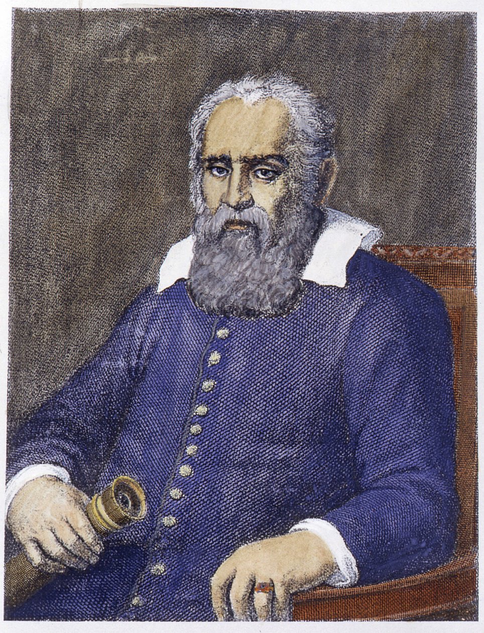 Retrato de Galileu Galilei dit Galileo (1564 - 1642). de Unknown artist