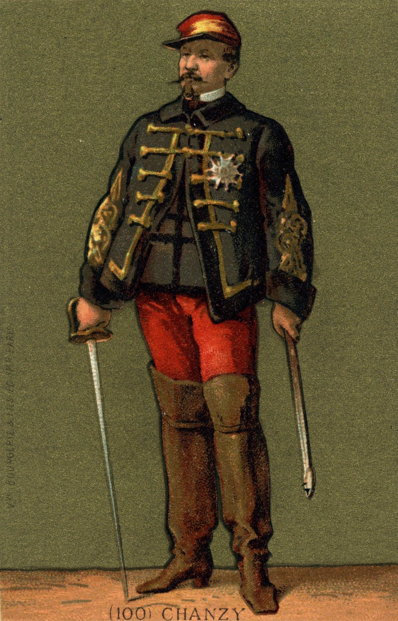 Retrato do General Chanzy (1823 - 1883) Cromolitografia do final do século XIX. de Unknown artist