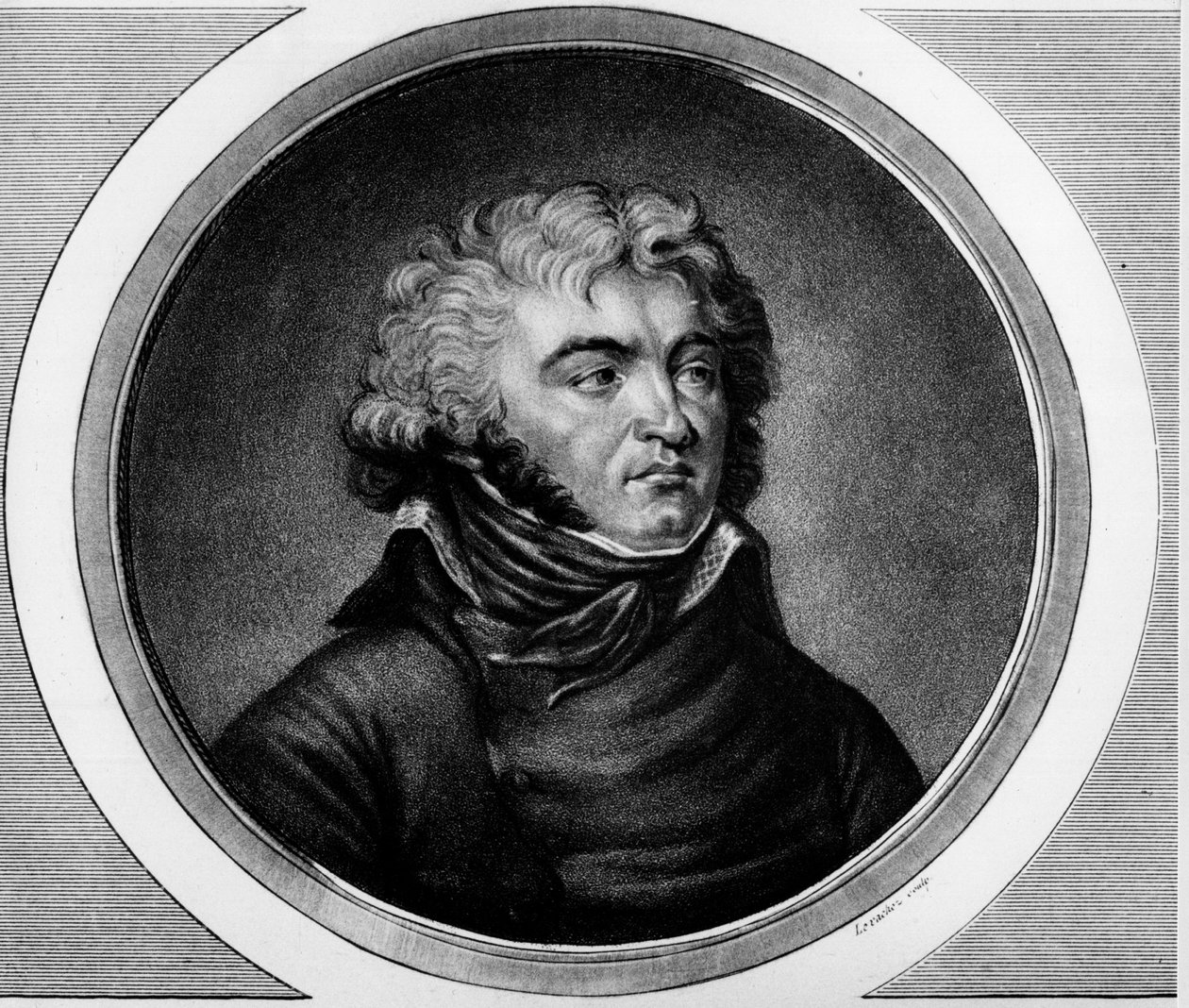 Retrato do General Jean Baptiste Kleber (1753-1800). Gravura em "Colecção completa de pinturas históricas da revolução francesa, em três volumes". 1804. de Unknown artist