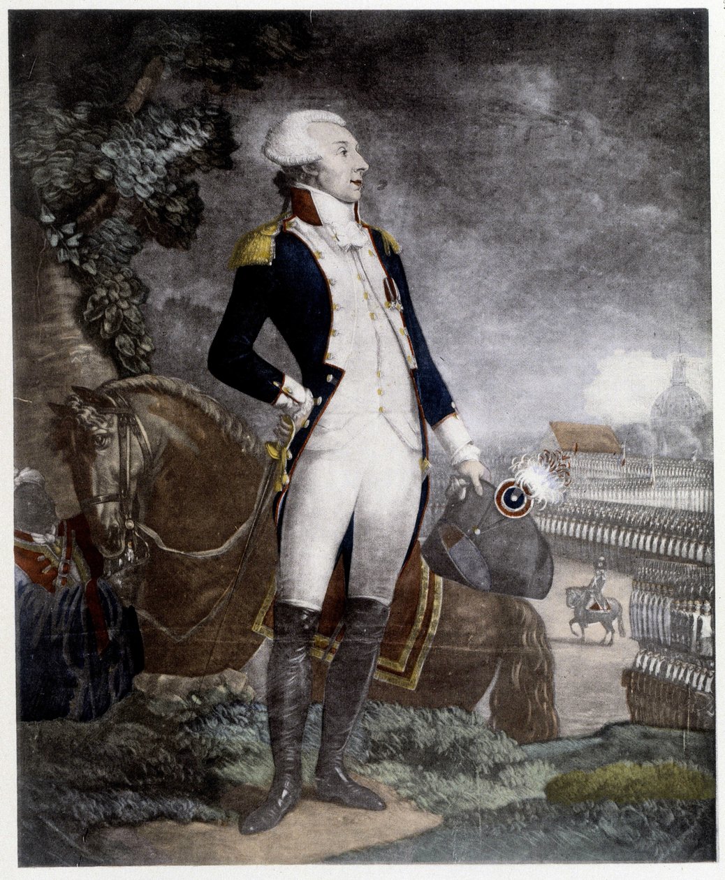 Retrato do General La Fayette (Lafayette de Unknown artist