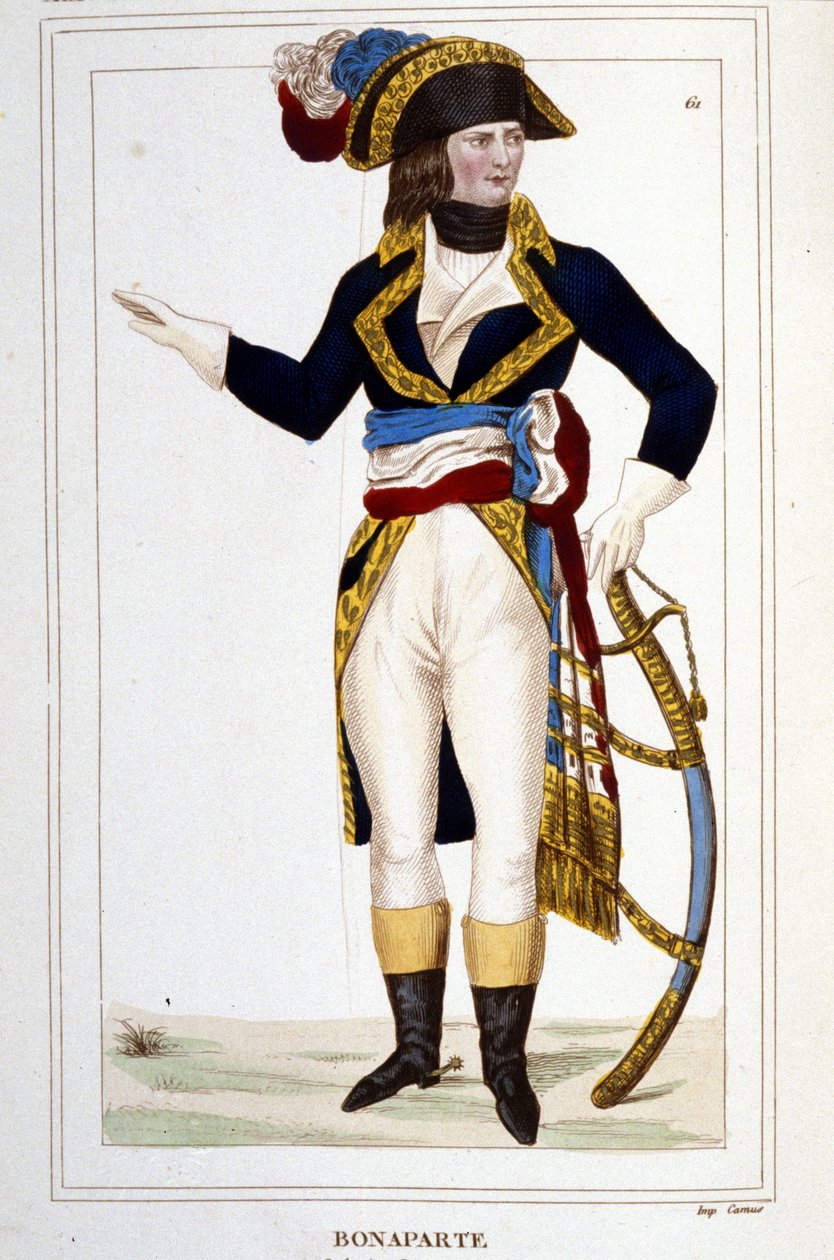 Retrato do General Napoleão Bonaparte (1769 - 1821) em uniforme. de Unknown artist
