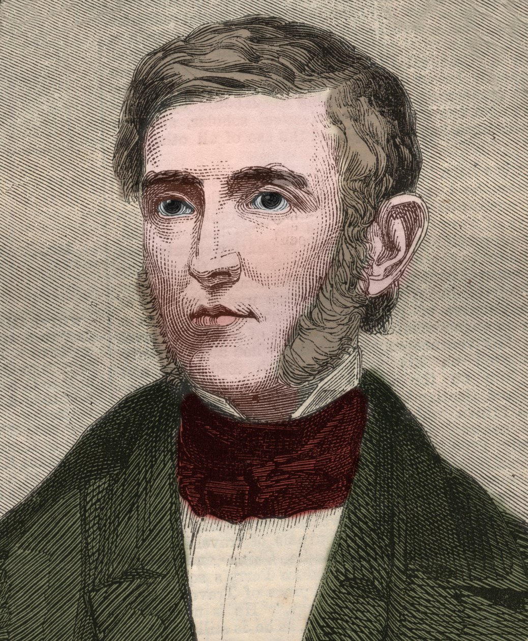 Retrato de George Bancroft (1800-1891), historiador e político americano. Gravura em "The ilustr London News" de 23 de Janeiro de 1858. de Unknown artist