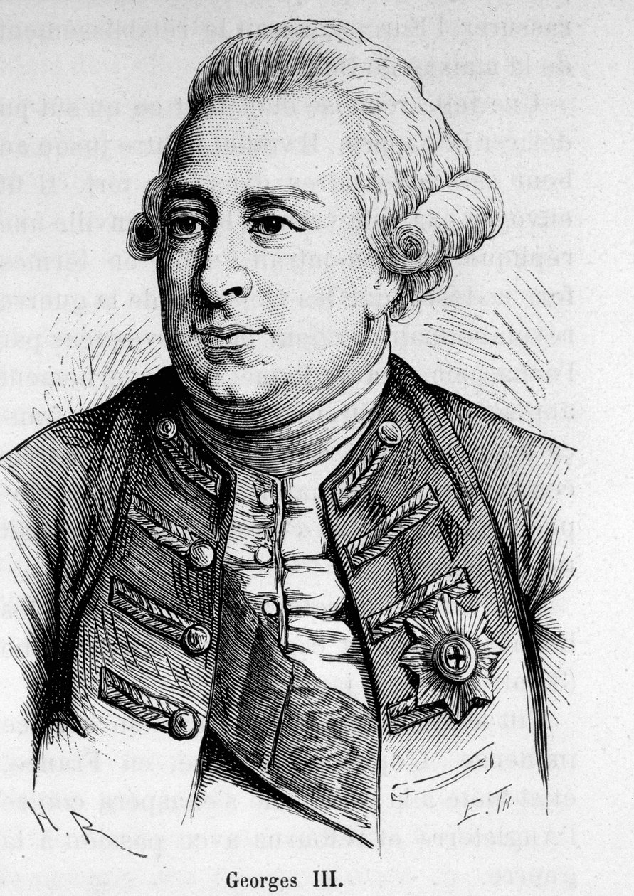Retrato de Jorge III (1738-1820), Rei da Grã-Bretanha e Irlanda (1760-1820). de Unknown artist
