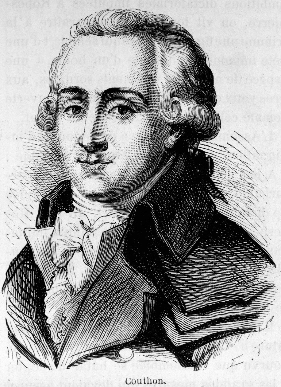 Retrato de Georges Couthon (1755-1794), político francês. de Unknown artist