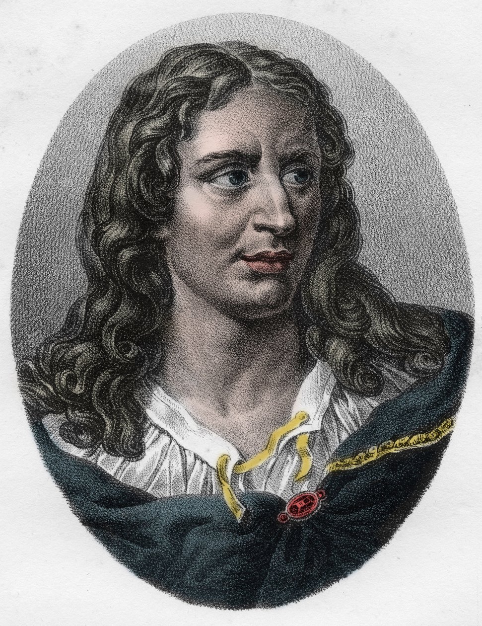 Retrato de Gerard (Girard) Audran (1640-1703) Gravador inglês de Unknown artist