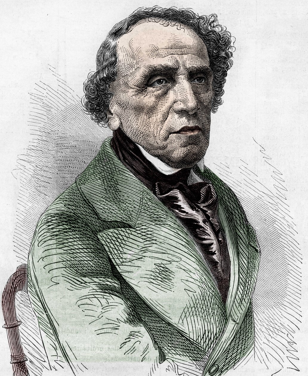 Retrato de Giacomo Meyerbeer (1791-1864), compositor alemão. de Unknown artist