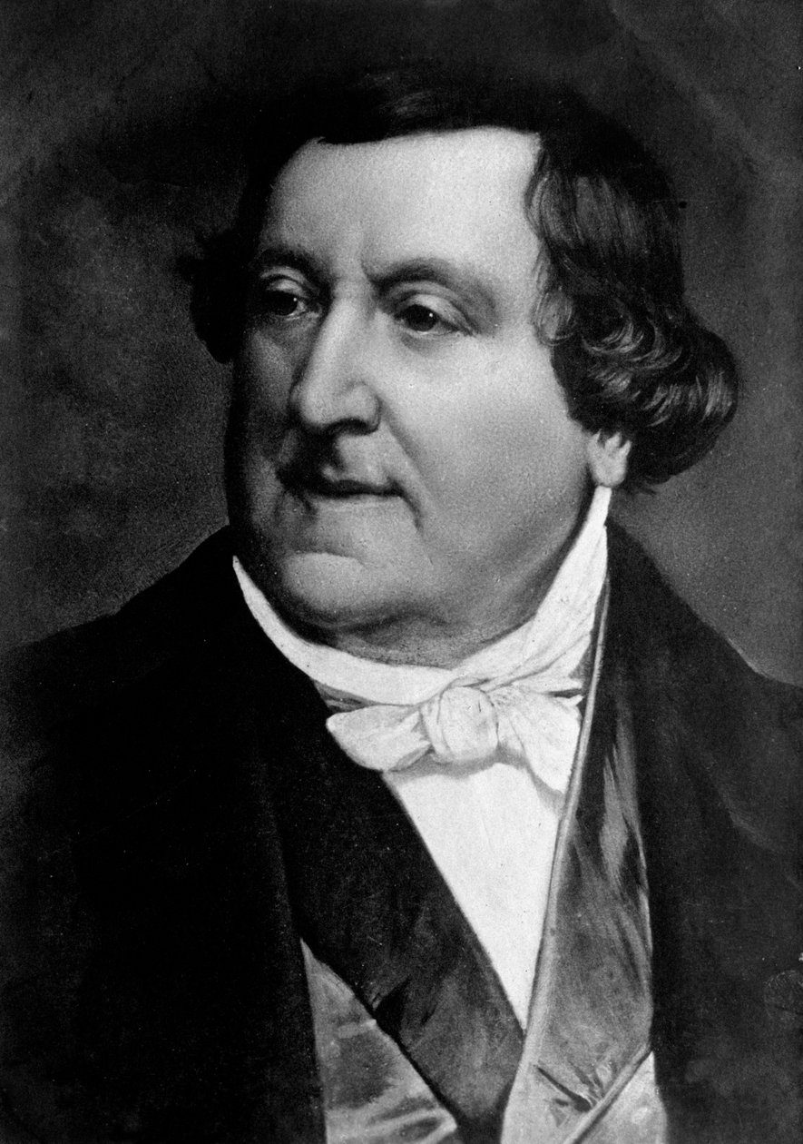 Retrato de Gioacchino Rossini (gravura de Unknown artist
