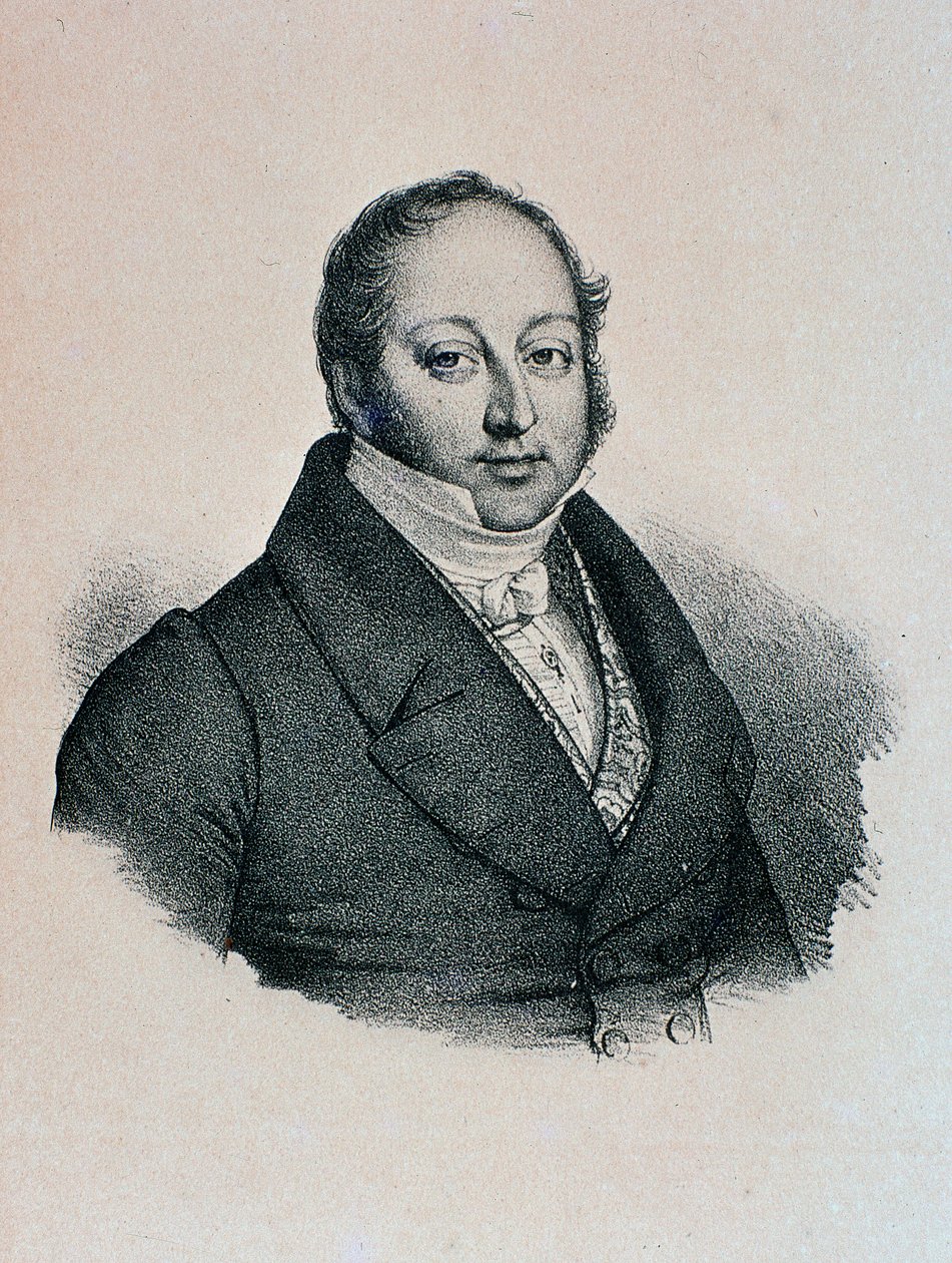Retrato de Gioacchino Rossini (gravura de Unknown artist
