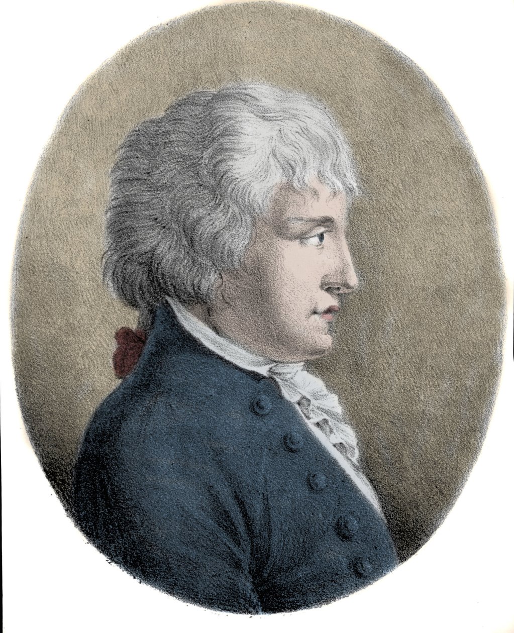 Retrato de Giovanni Battista Pergolesi (Jean Baptiste Pergolese, Jean-Baptiste) (1710 - 1736), compositor italiano. Gravura do século XIX. de Unknown artist