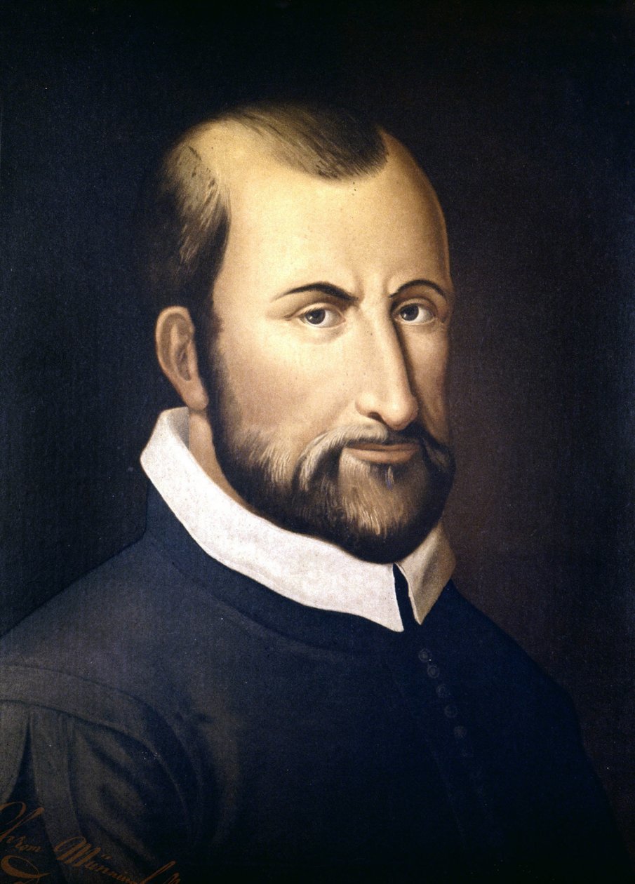 Retrato de Giovanni Pierluigi Da Palestrina (1525 - 1594), compositor italiano. Conservatorio de Milão de Unknown artist