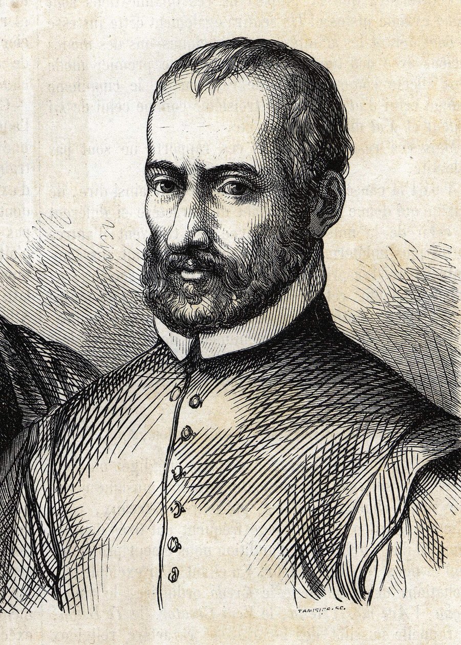 Retrato de Giovanni Pierluigi da Palestrina (1525 - 1594), compositor italiano. de Unknown artist