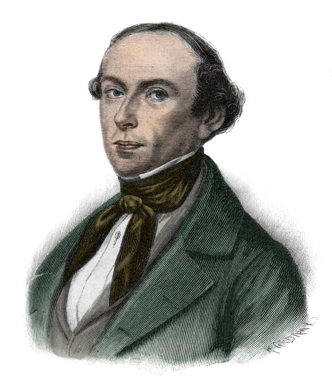 Retrato de Gottfried Ludolf Camphausen (1803-1890) político prussiano, primeiro-ministro da Prússia - Gottfried Ludolf Camphausen (1803-1890) banqueiro e político Rhenan. de Unknown artist