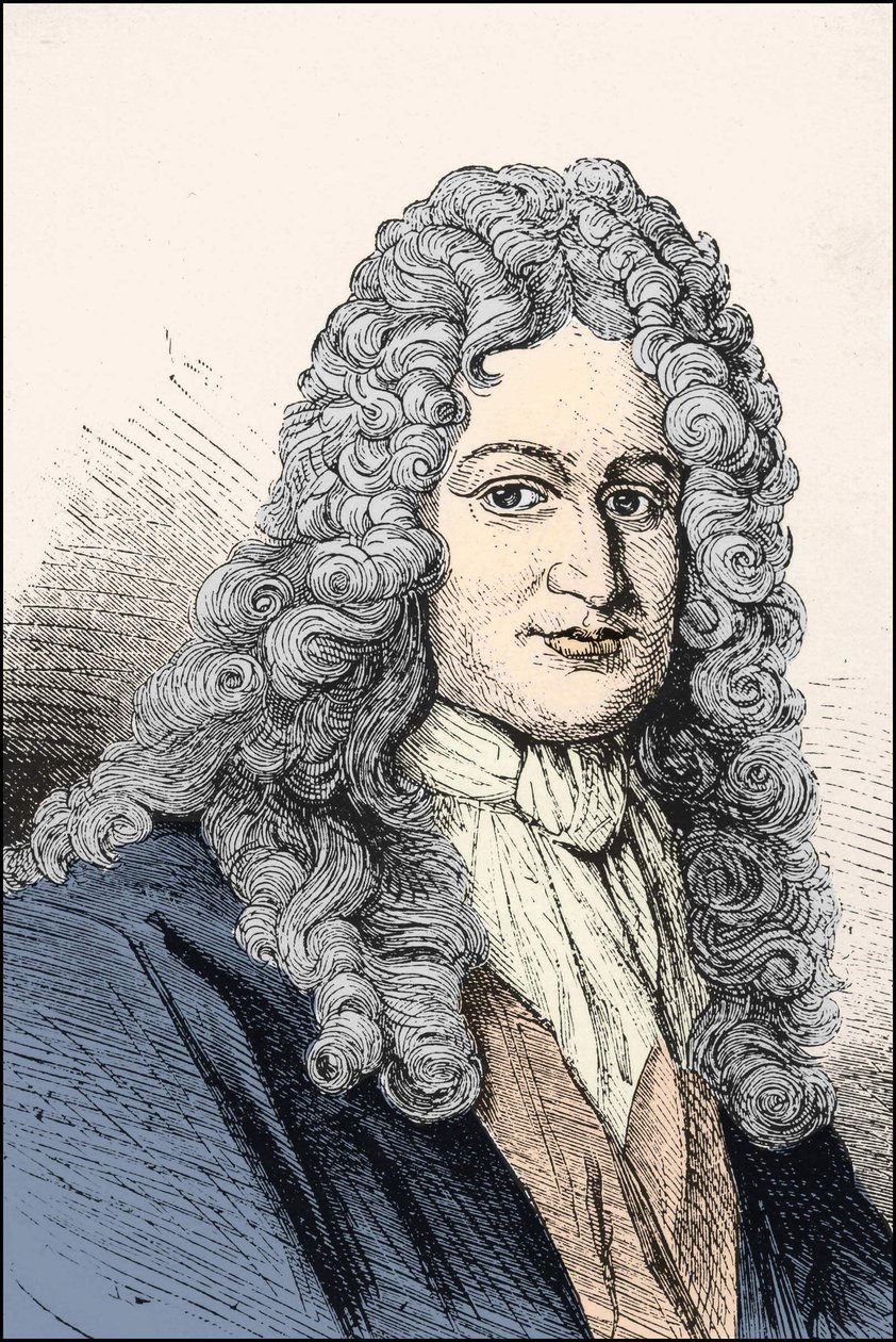Retrato de Gottfried Wilhelm Leibniz (1646 -1716), filósofo alemão. de Unknown artist