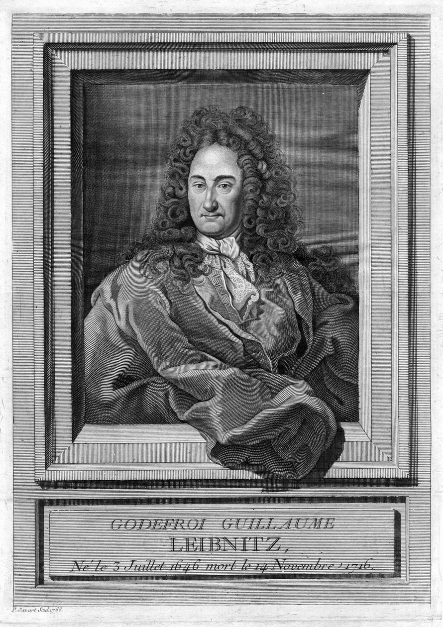 Retrato de Gottfried Wilhelm Leibniz (1646 - 1716) de Unknown artist