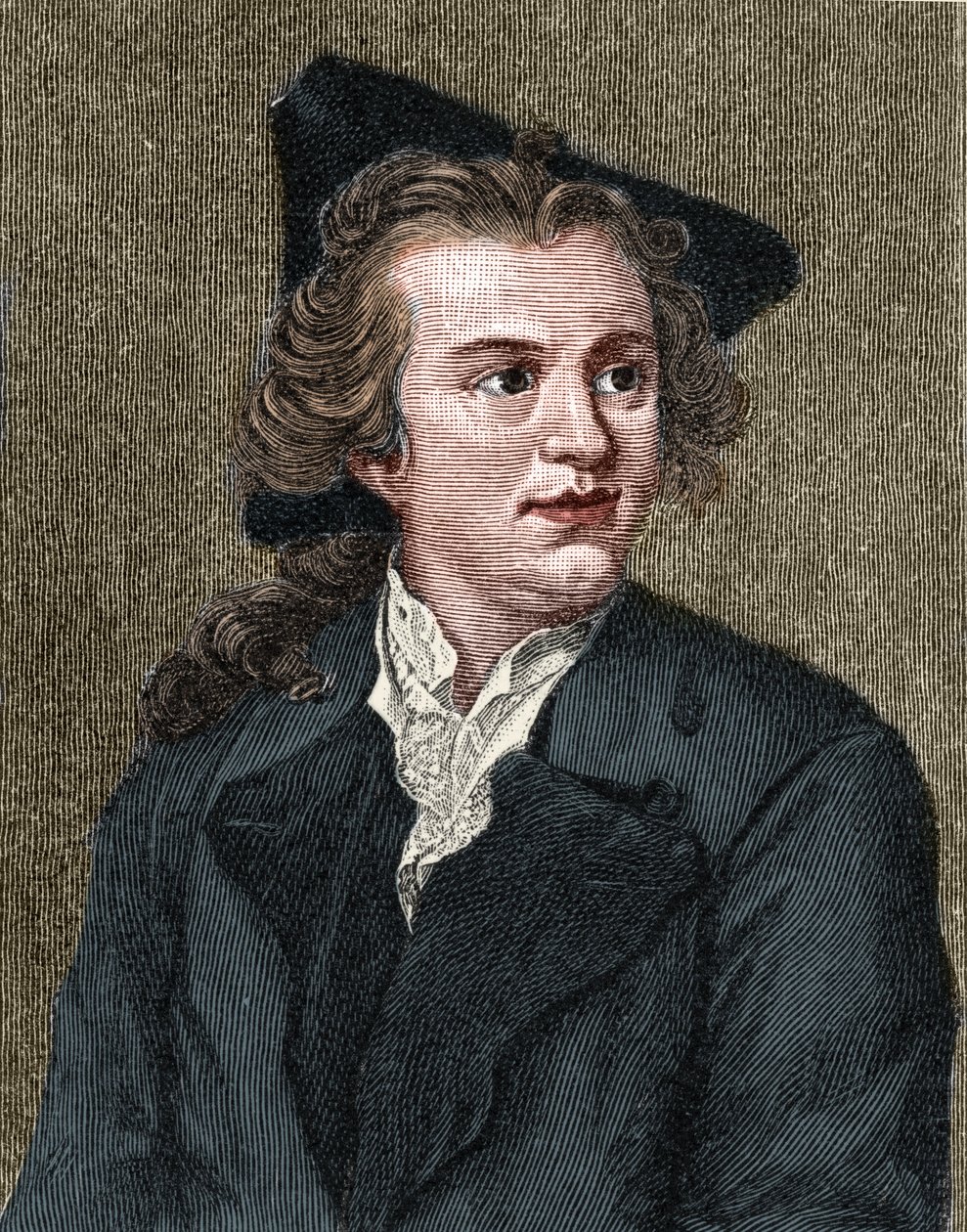 Retrato de Gotthold Ephraim Lessing (1729 - 1781) escritor e dramaturgo alemão. de Unknown artist