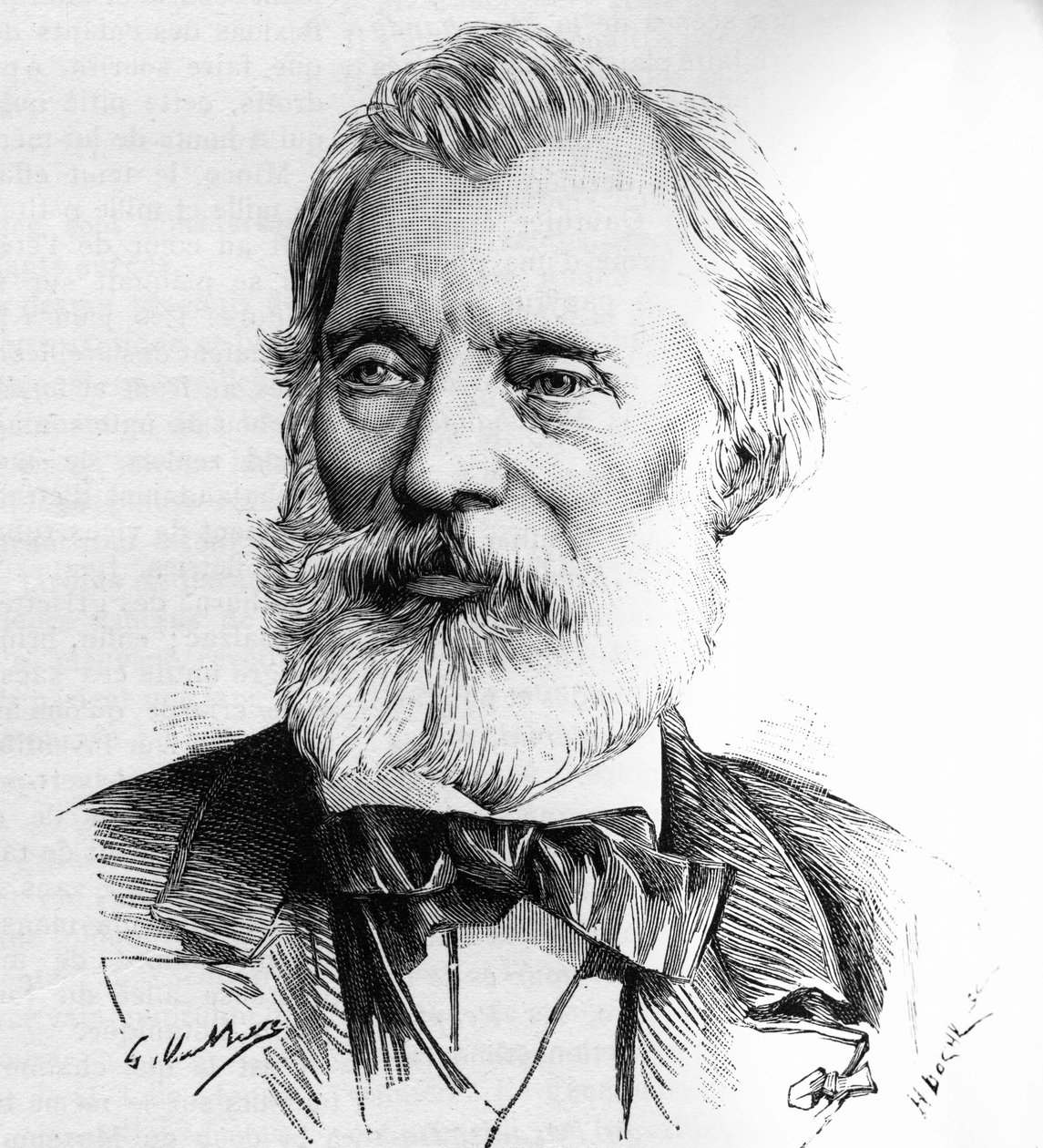 Retrato de Gustave Bertinot (1822-1888) gravador de história e membro do Instituto. de Unknown artist