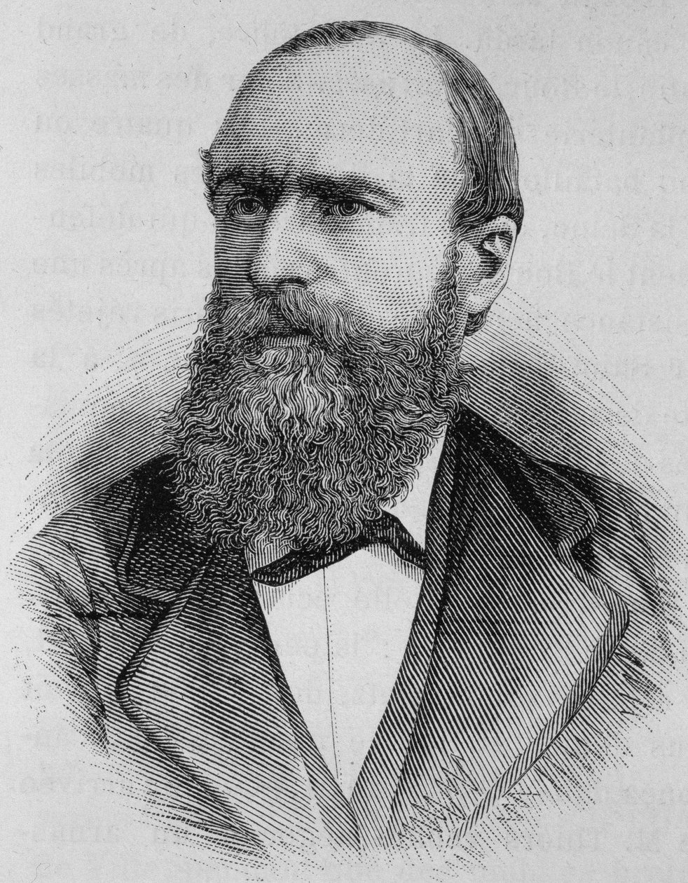 Retrato de Gustave Flourens (1838 - 1871). Gravura do final do século XIX em "Histoire de France" de H. Martin. de Unknown artist