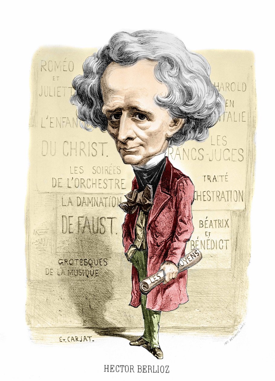 Retrato de Hector Berlioz por Carjat. sd. final do século XIX. de Unknown artist