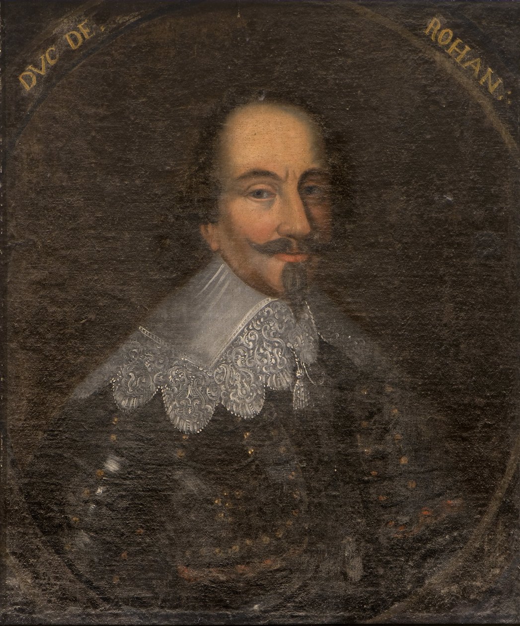 Retrato de Henri II de Rohan (1579-1638), Duque de Rohan e Príncipe de Leão, Anónimo . Óleo sobre tela. Dimensão : 65x55 cm. Nationalmuseum Estocolmo de Unknown artist