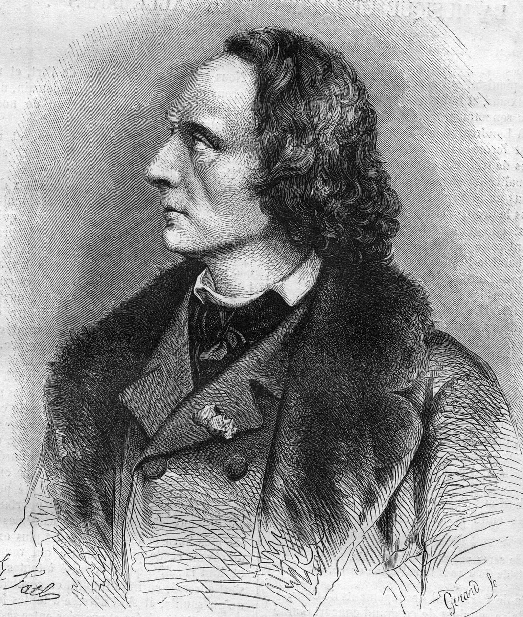 Retrato de Henri Litolff (1818-1891), pianista e compositor francês. de Unknown artist