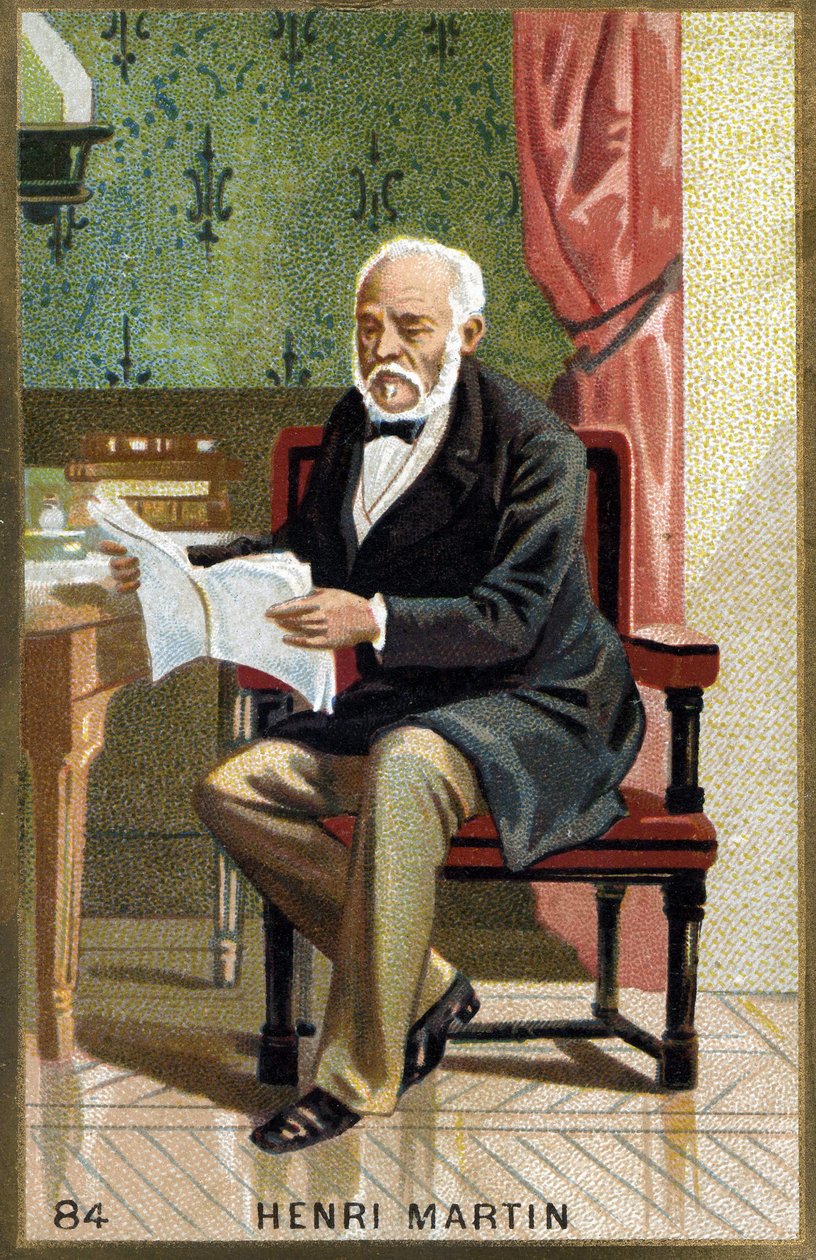 Retrato de Henri Martin. Cromolitografia do século XIX. de Unknown artist