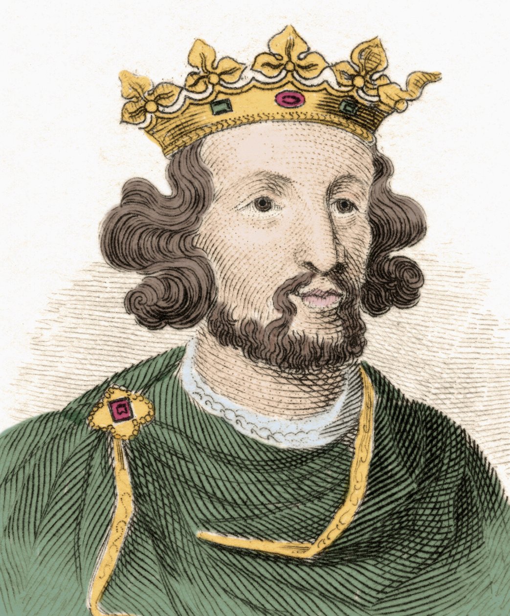 Retrato de Henrique III Plantageneta (1207-1272), Rei de Inglaterra. de Unknown artist
