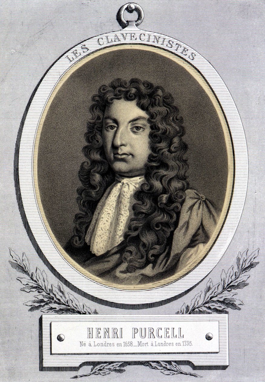 Retrato de Henry Purcell (1659 - 1695), compositor britânico. de Unknown artist
