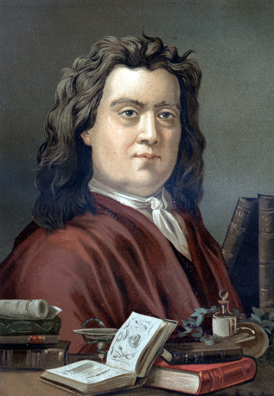 Retrato de Hermann Boerhaave (1668 - 1738), médico e químico holandês, depois de "La Ciencia y sus Hombres" de Louis Figuier. Barcelona 1881 de Unknown artist