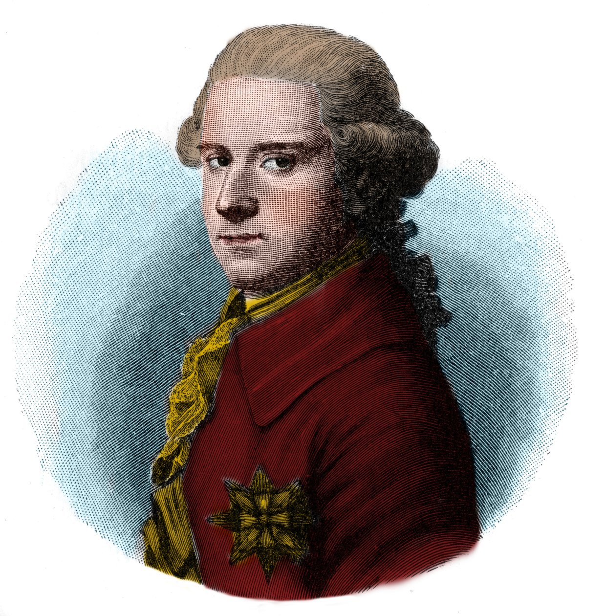 Retrato do Duque Charles (Carl) August of Saxony-Weimar-Eisenach (Charles Augustus of Saxony-Weimar-Eisenach) de Unknown artist