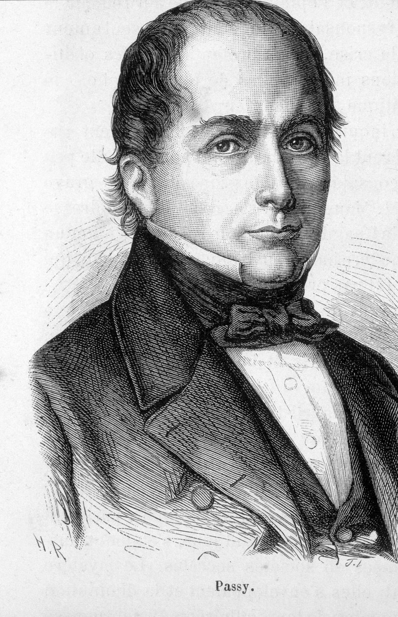 Retrato de Hippolyte Passy (1793-1880), político e economista francês de Unknown artist