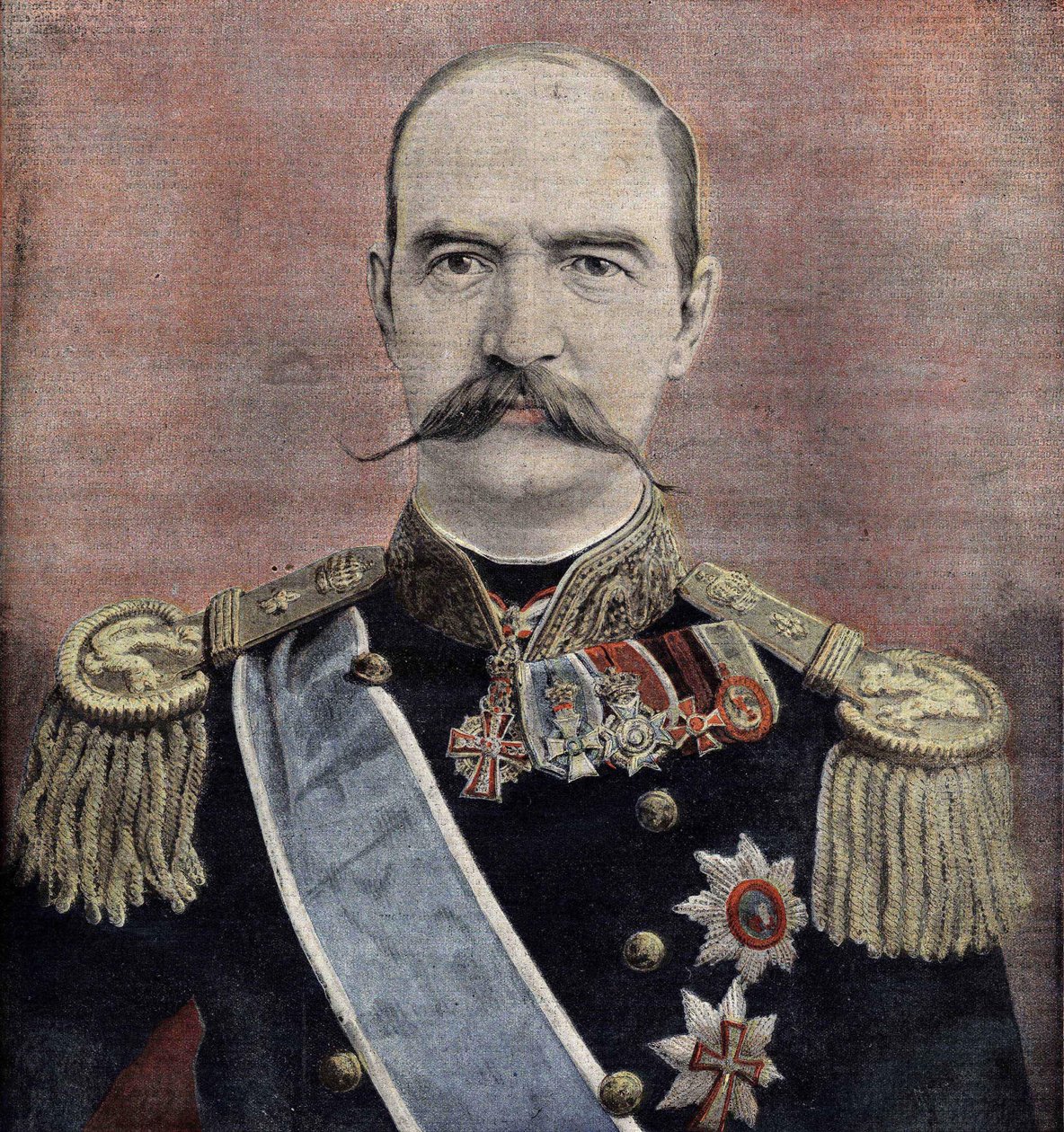 Retrato de Sua Majestade George I (1863-1913), Rei da Grécia. Gravura de 1895. de Unknown artist