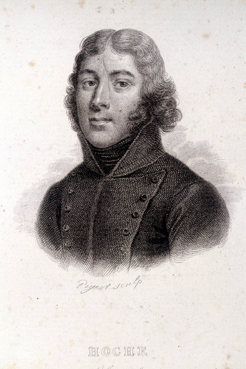 Retrato de Hoche, gravura do século XIX de Unknown artist