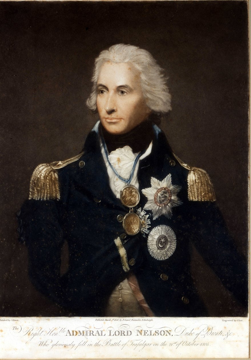 Retrato de Horatio Nelson (1758-1805), Almirante Inglês. de Unknown artist