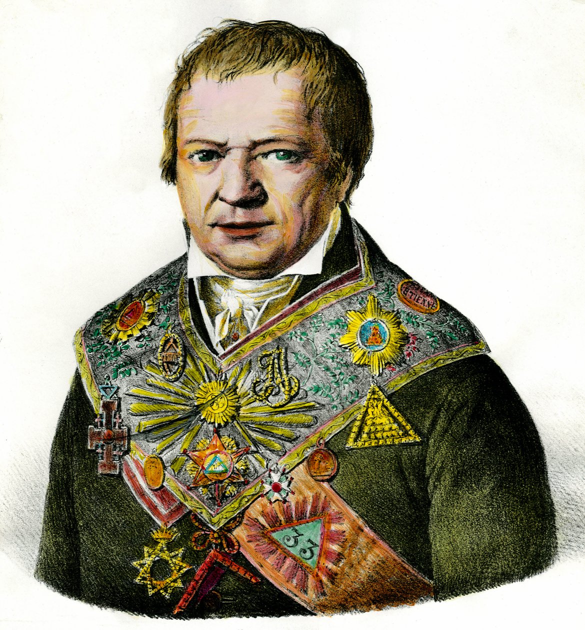 Retrato de Houssement, Franc Macon. de Unknown artist