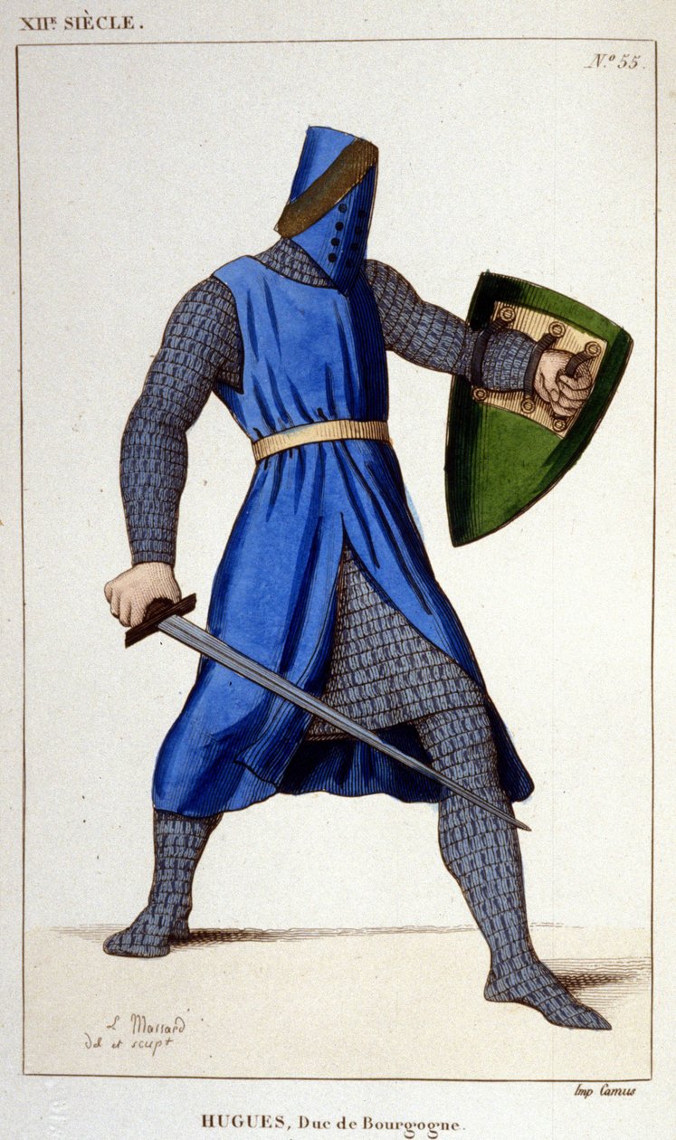 Retrato de Hugh III, Duque de Borgonha (11148-1192). de Unknown artist
