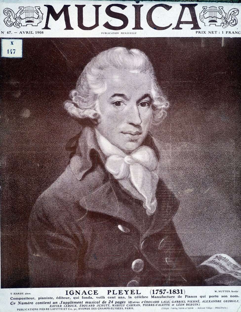Retrato de Ignace Pleyel, compositor, pianista e editor austríaco (1757 - 1831). de Unknown artist