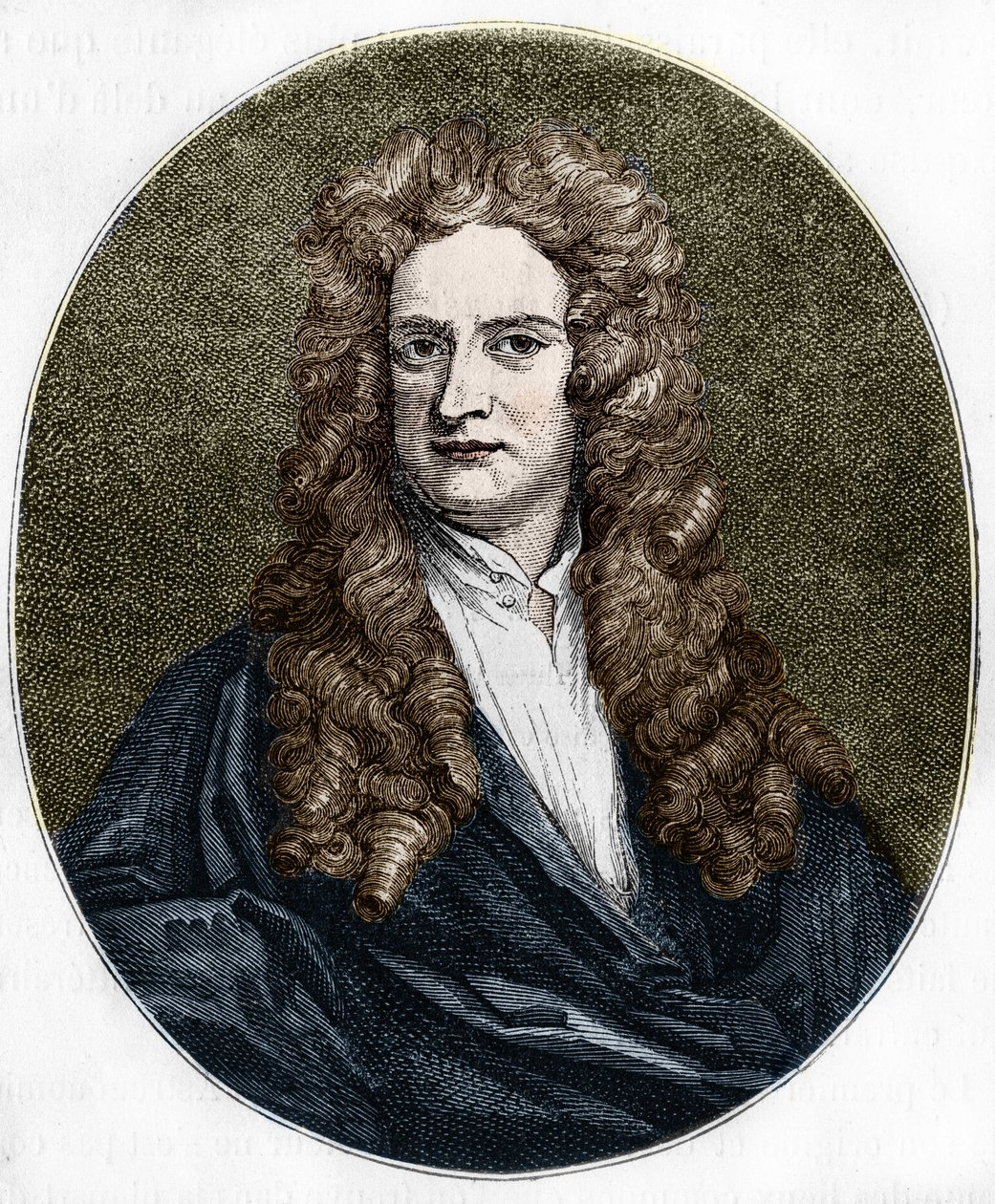 Retrato de Isaac Newton (1642-1727) físico inglês. de Unknown artist