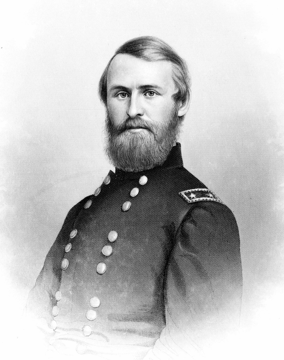 Retrato de Jacob Dolson Cox que participou da Guerra Civil. de Unknown artist