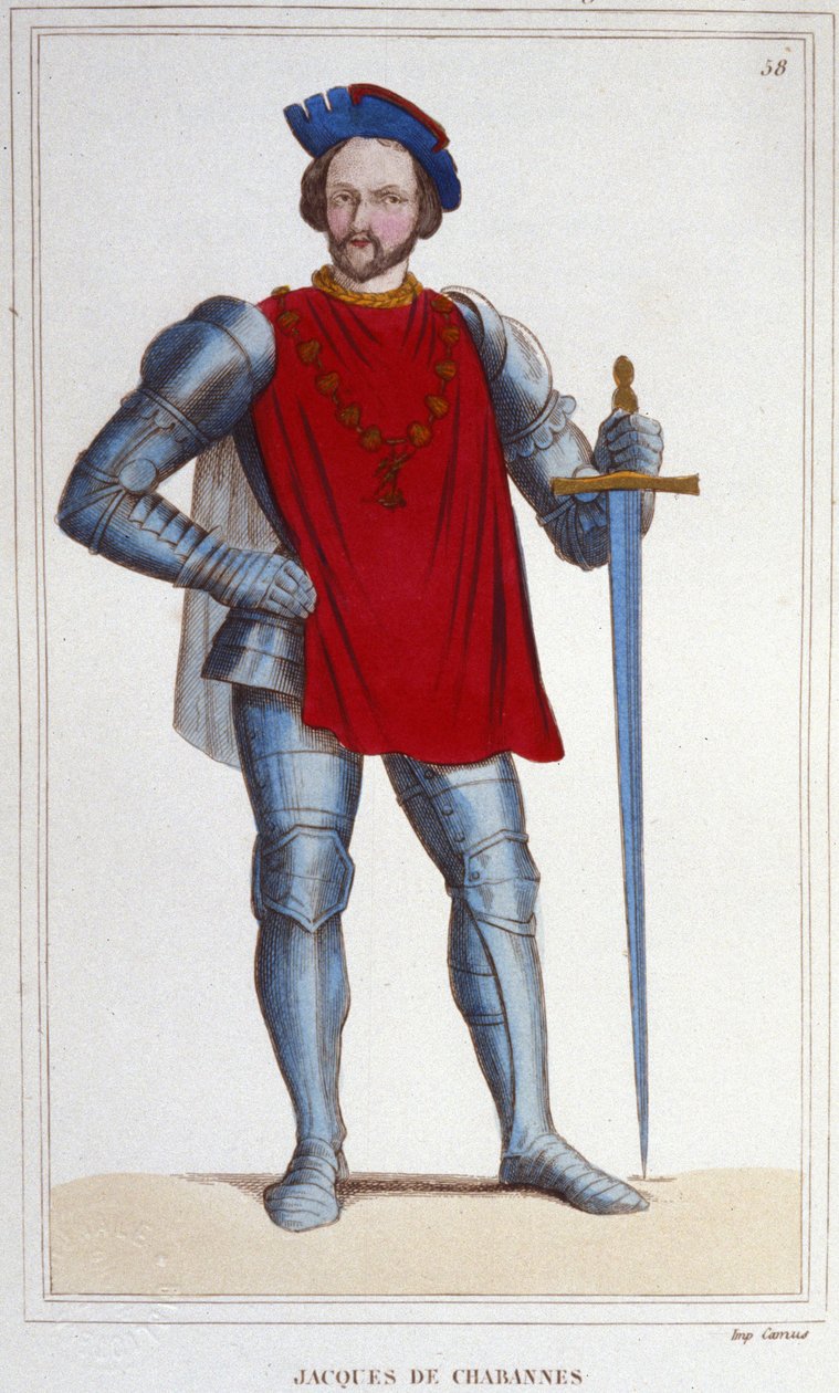 Retrato de Jacques de Chabannes Lord of LA PALICE. Marechal da França 1470-1525. de Unknown artist