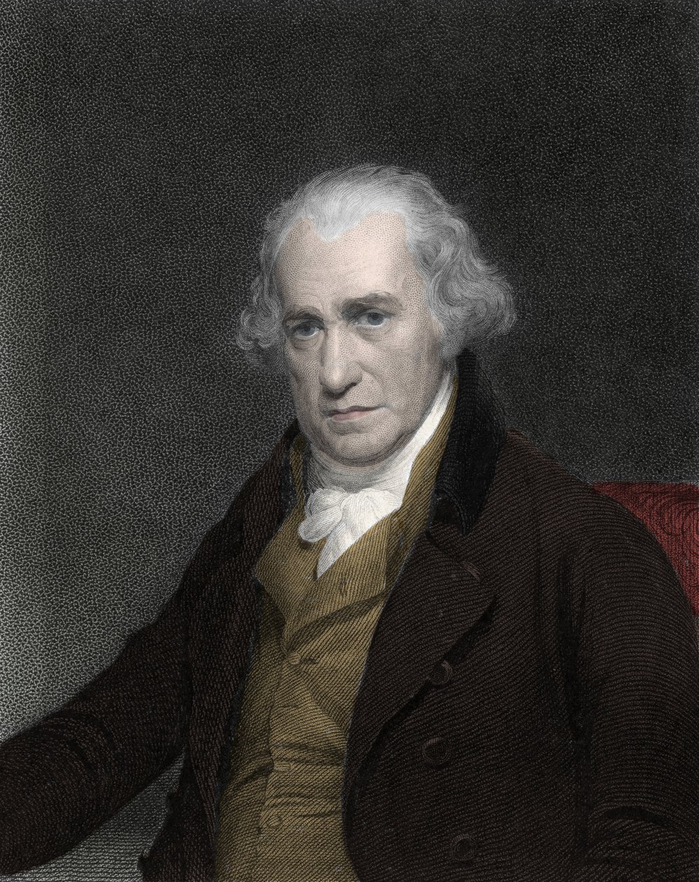 Retrato de James Watt (1736-1819), inventor e mecânico escocês - James Watt, engenheiro escocês de Unknown artist