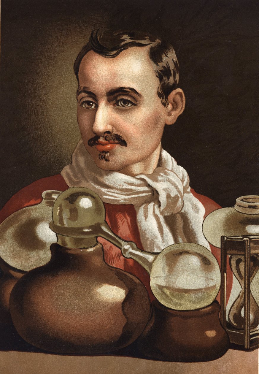 Retrato de Jan Baptist Van Helmont. Médico flamengo e químico discípulo de Paracelso (Bruxelas de Unknown artist