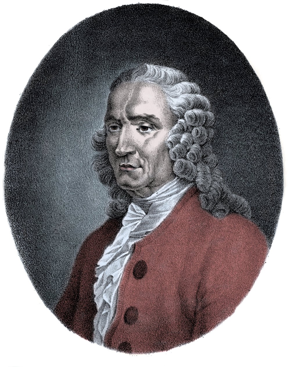 Retrato de Jean-Philippe (Jean Philippe) Rameau (1683-1764), compositor francês. de Unknown artist