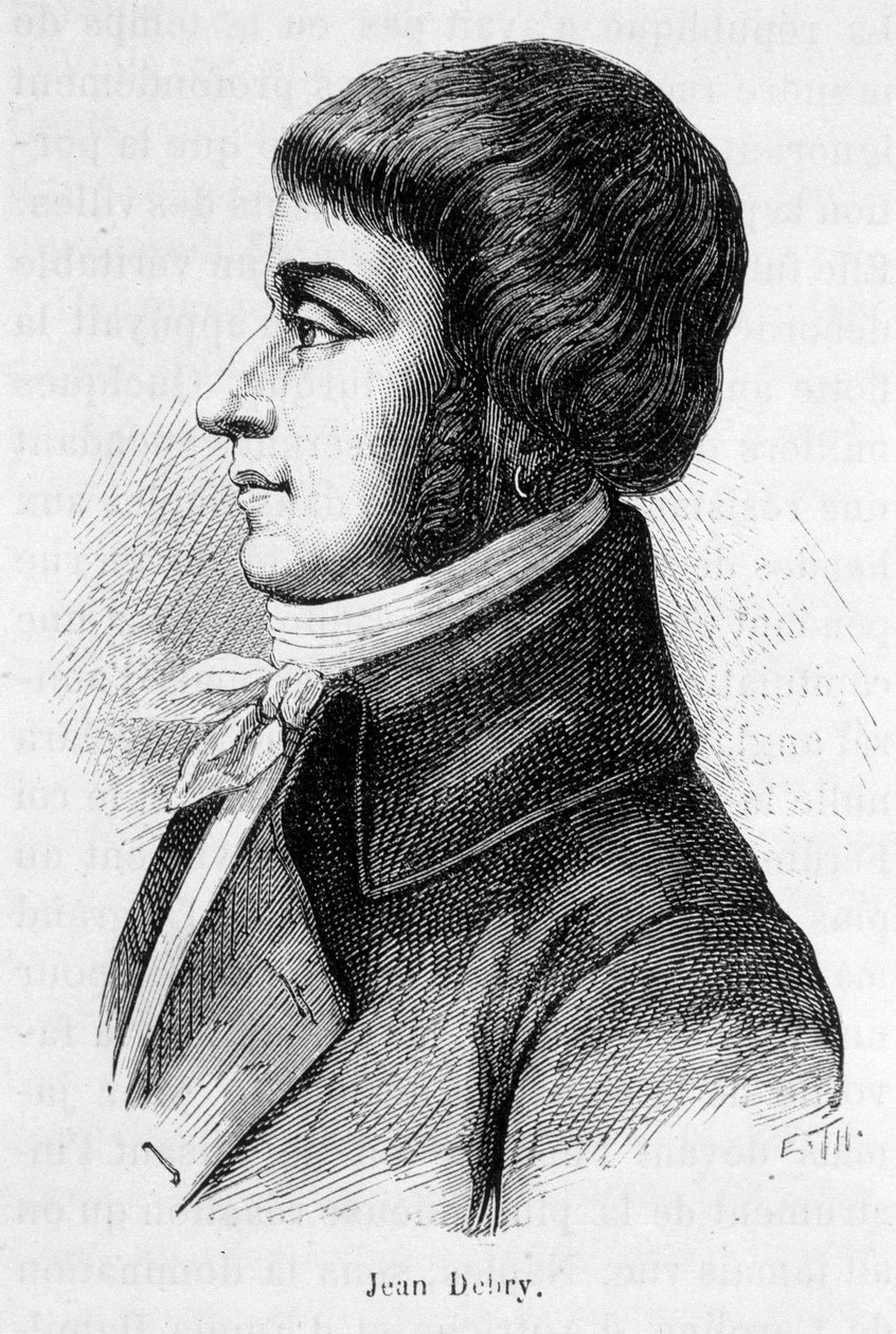 Retrato de Jean Antoine Joseph Debry ou De Bry (1760-1834), deputado de Aisne na Convenção Nacional. de Unknown artist