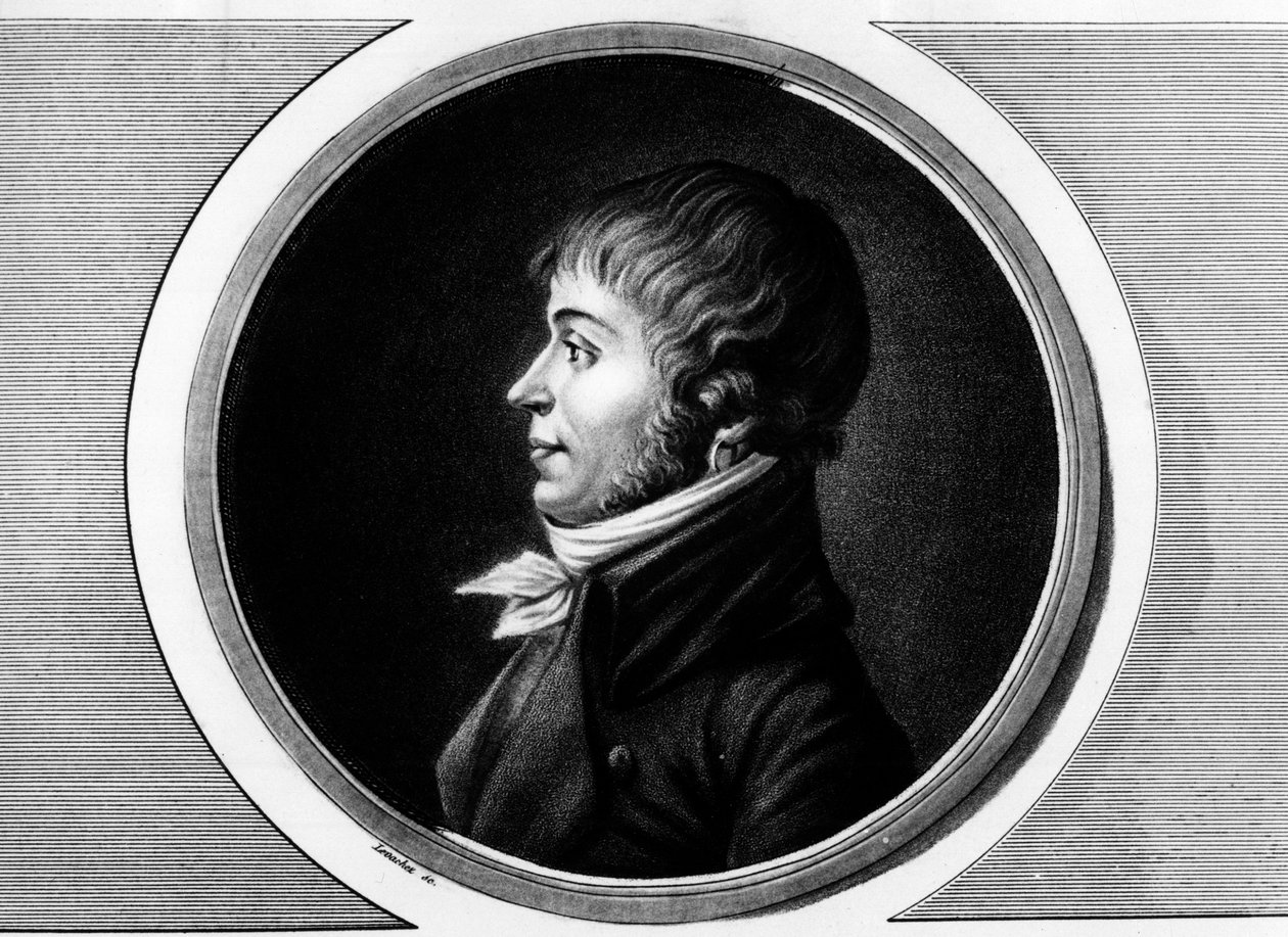 Retrato de Jean Antoine Joseph Debry ou De Bry (1760-1834), deputado de Aisne na Convenção Nacional. Gravura em "Coleção completa de pinturas históricas da revolução francesa, em três volumes". 1804. de Unknown artist