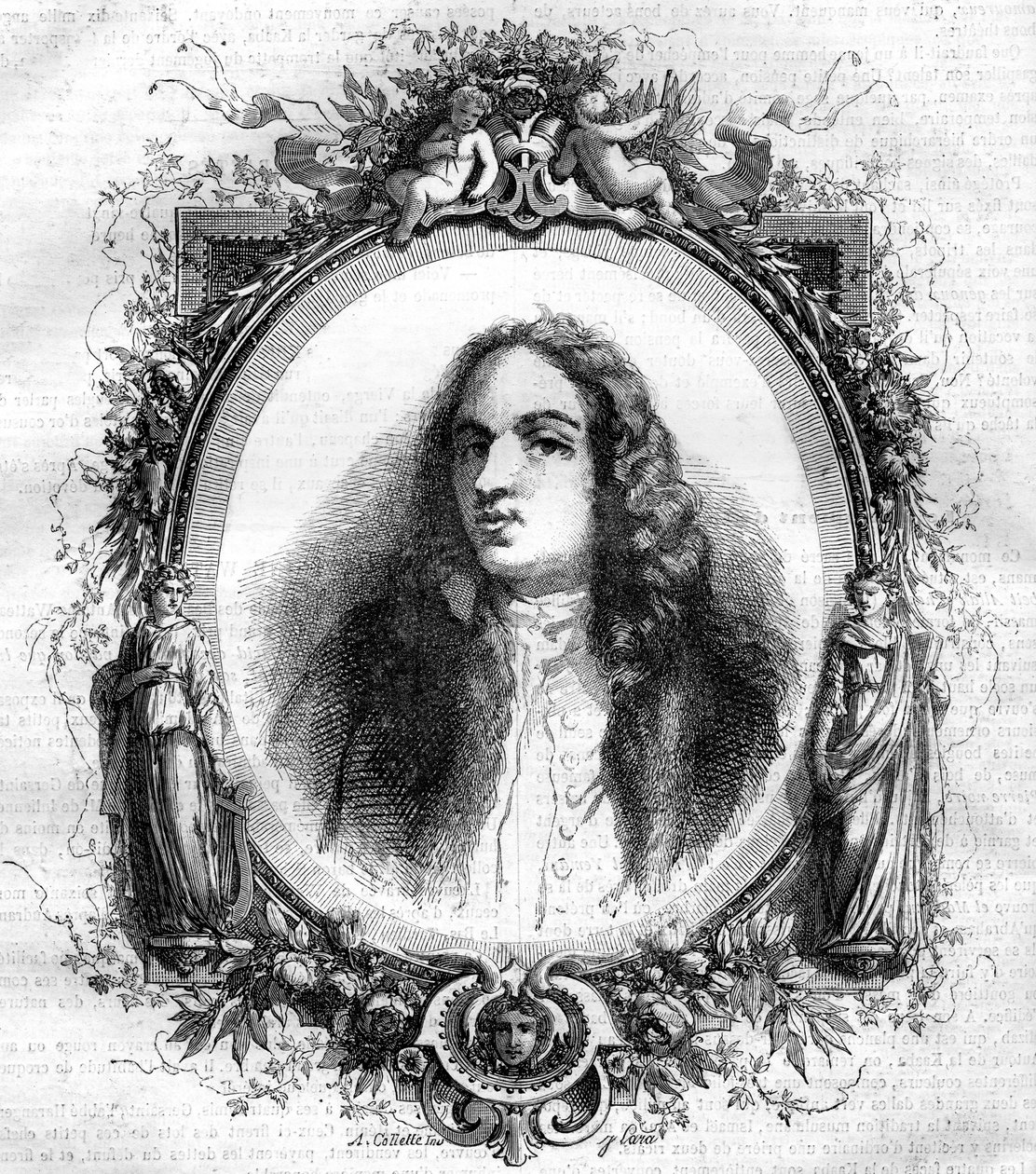 Retrato de Jean Antoine Watteau (1684-1721), pintor francês. de Unknown artist
