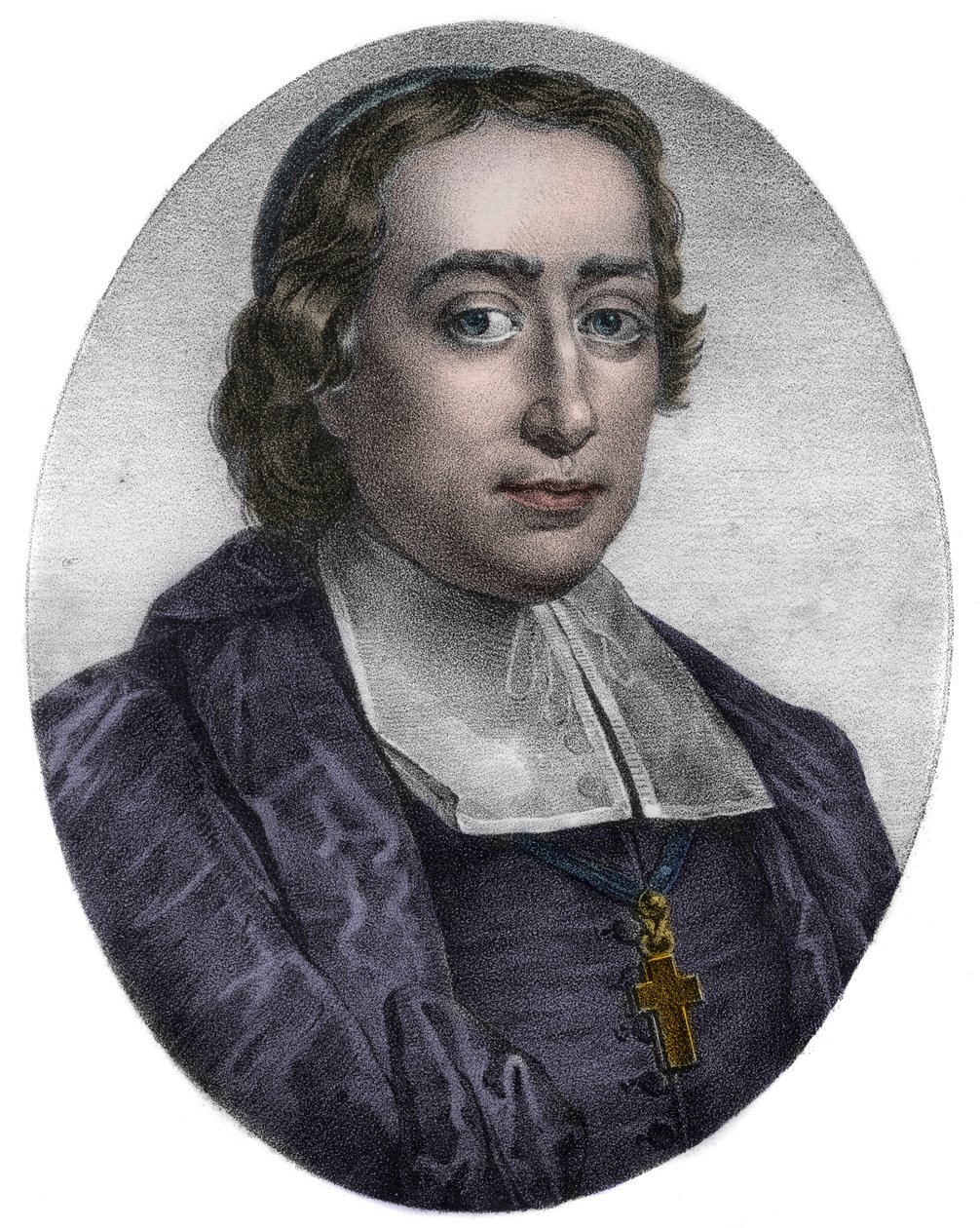 Retrato de Jean Baptiste (Jean-Baptiste) Massillon (1663-1742), bispo e pregador católico francês, bispo de Clermont - Retrato do pregador e homem de Igreja francês Jean Baptiste (Jean-Baptiste) Massillon (1663-1742) de Unknown artist