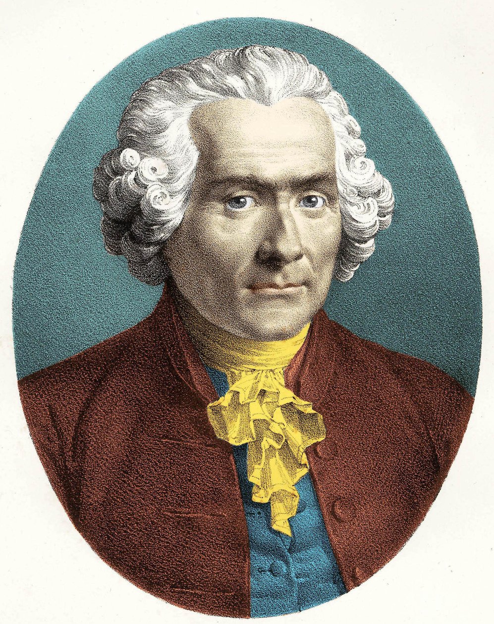 Retrato de Jean Jacques Rousseau (1712-1778). de Unknown artist