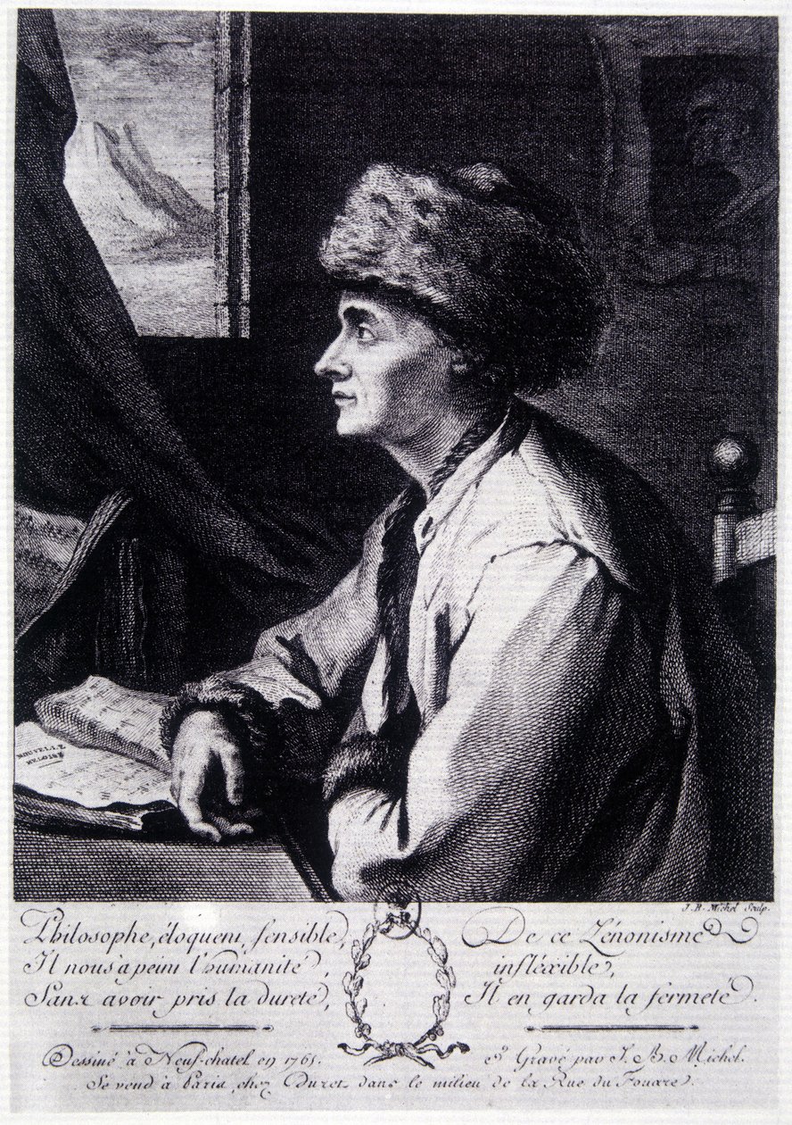 Retrato de Jean Jacques Rousseau de Unknown artist
