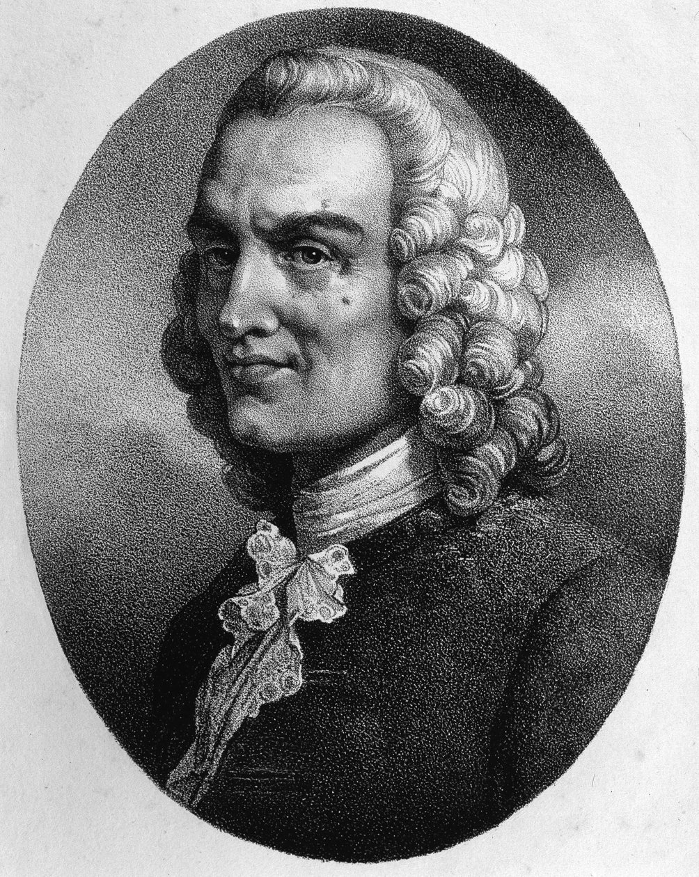 Retrato de Jean Philippe (Jean-Philippe) Rameau (1683-1764) de Unknown artist