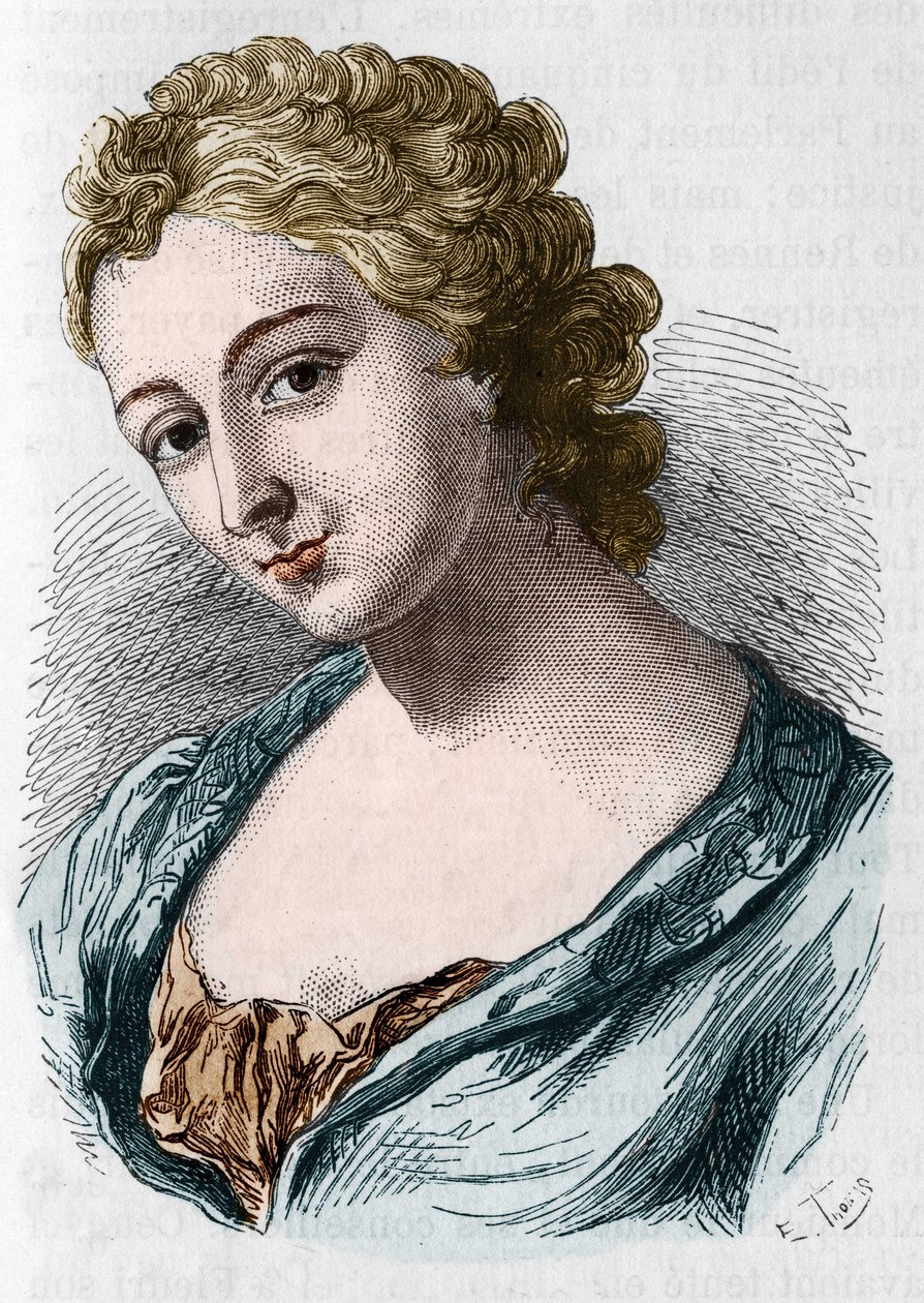 Retrato de Jeanne Agnes Berthelot de Plemont, conhecida como Madame la Marquise de Prue (1698-1727). de Unknown artist